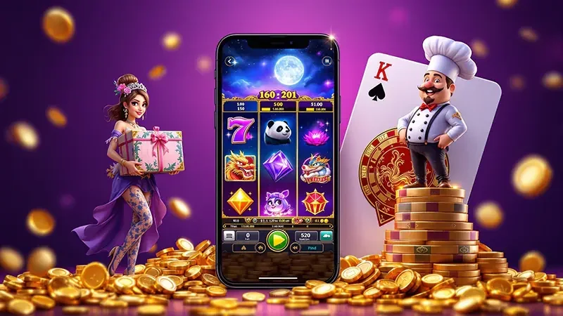 Ilustrasi permainan slot GRABWIN untuk penjelajahan lobi mobile